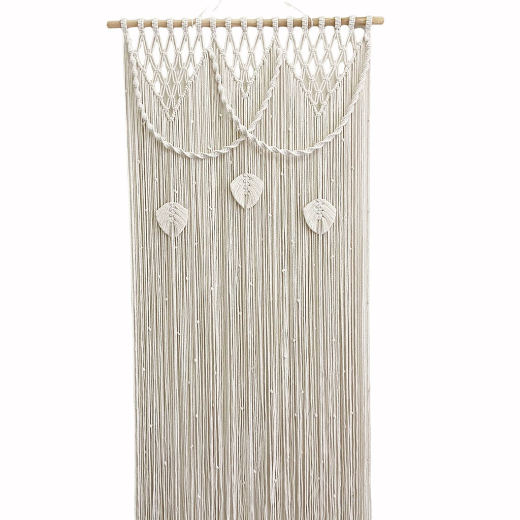 Macrame Leaf Motif Wall Hanging | High & Bury