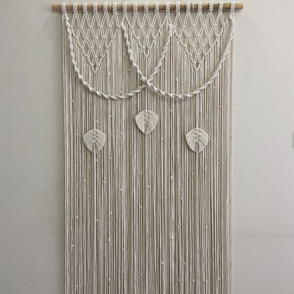 Macrame Leaf Motif Wall Hanging | High & Bury