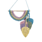 Macrame Leaf Wall Art Decor Red | High & Bury