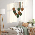 Macrame Leaf Wall Hanging Art | High & Bury