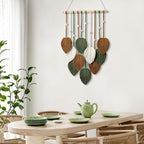 Macrame Leaf Wall Hanging Art | High & Bury