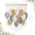 Macrame Leaf Wall Hanging Decor | High & Bury