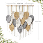 Macrame Leaf Wall Hanging Decor | High & Bury