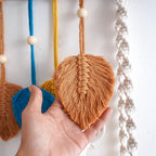 Macrame Leaf Wall Hanging Shelf | High & Bury