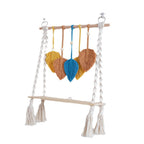 Macrame Leaf Wall Hanging Shelf | High & Bury