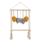 Macrame Leaf Wall Hanging Shelf | High & Bury