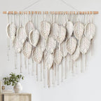 Macrame Leaf Wall Hanging Tapestry | High & Bury