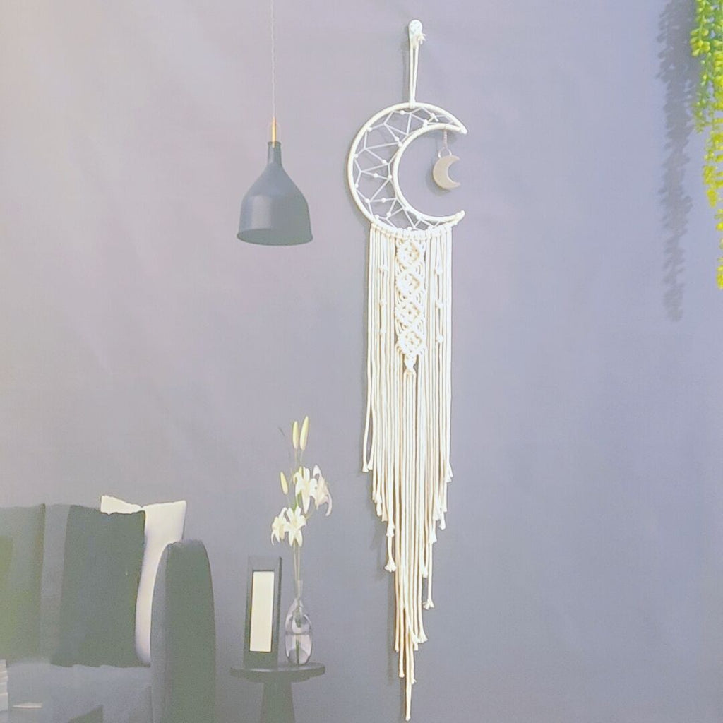 Macrame Moon Wall Hanging Model Djjh | High & Bury