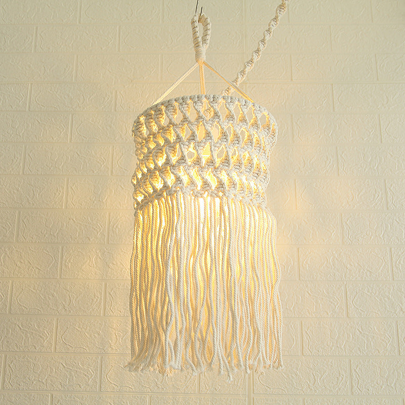 Macrame Pendant Light Fixture | High & Bury