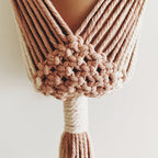 Macrame Plant Hanger Khaki Black | High & Bury