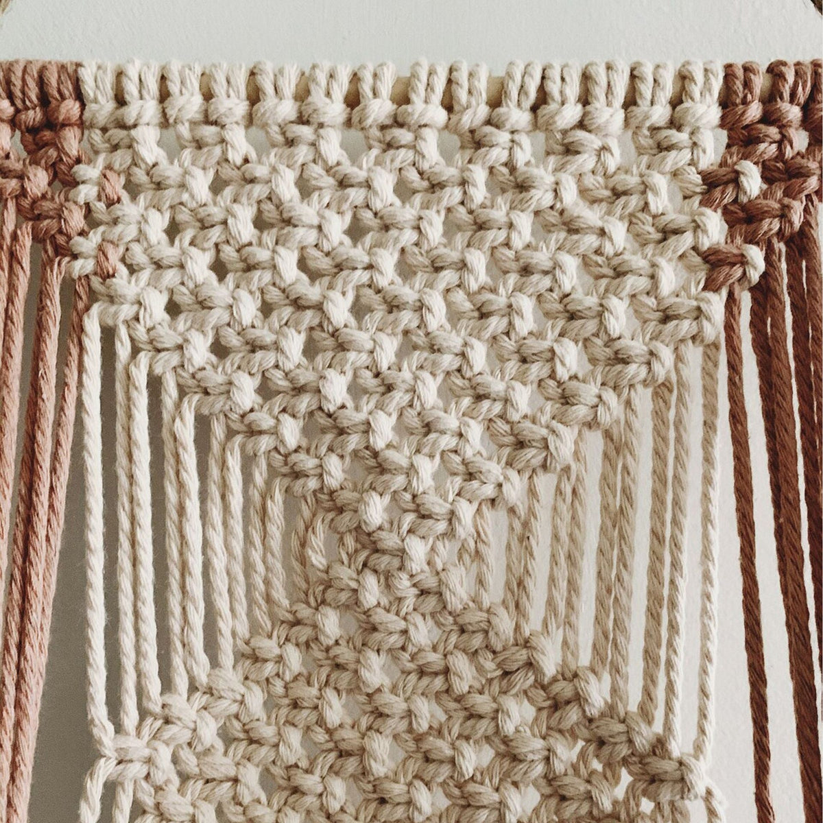 Macrame Plant Hanger Khaki Black | High & Bury
