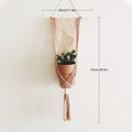 Macrame Plant Hanger Khaki Black | High & Bury