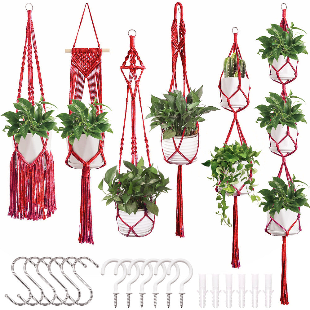 Macrame Plant Hanger Set | High & Bury
