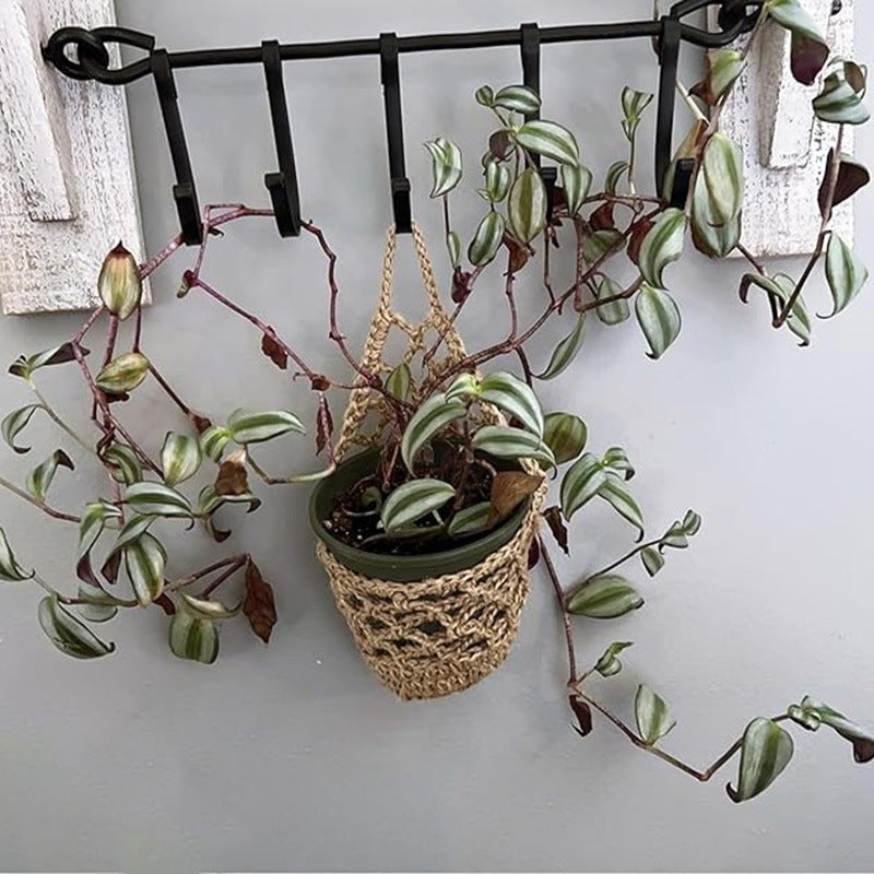 Macrame Plant Hanger White | High & Bury