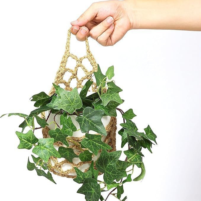 Macrame Plant Hanger White | High & Bury