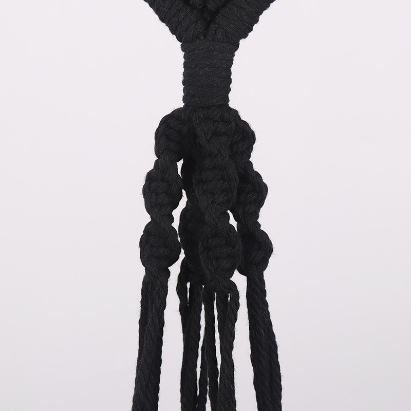 Macrame Plant Hanger with Decorative Design | High & Bury
