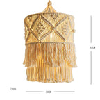 Macrame Plant Hanger with Decorative Fringes | High & Bury