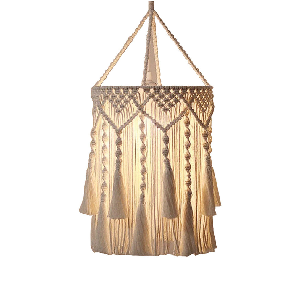 Macrame Plant Hanger with Decorative Fringes | High & Bury