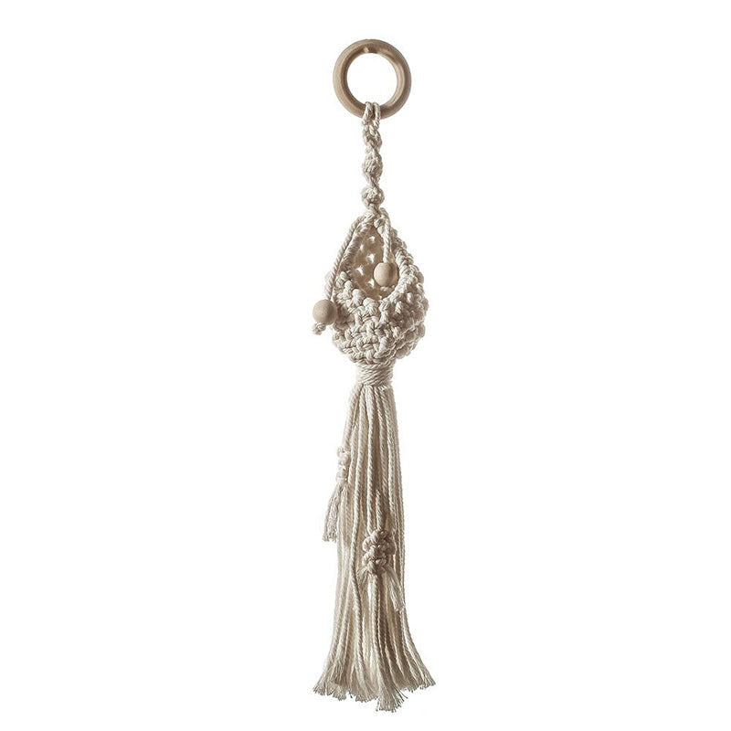 Macrame Plant Hanger with Decorative Tassels | High & Bury