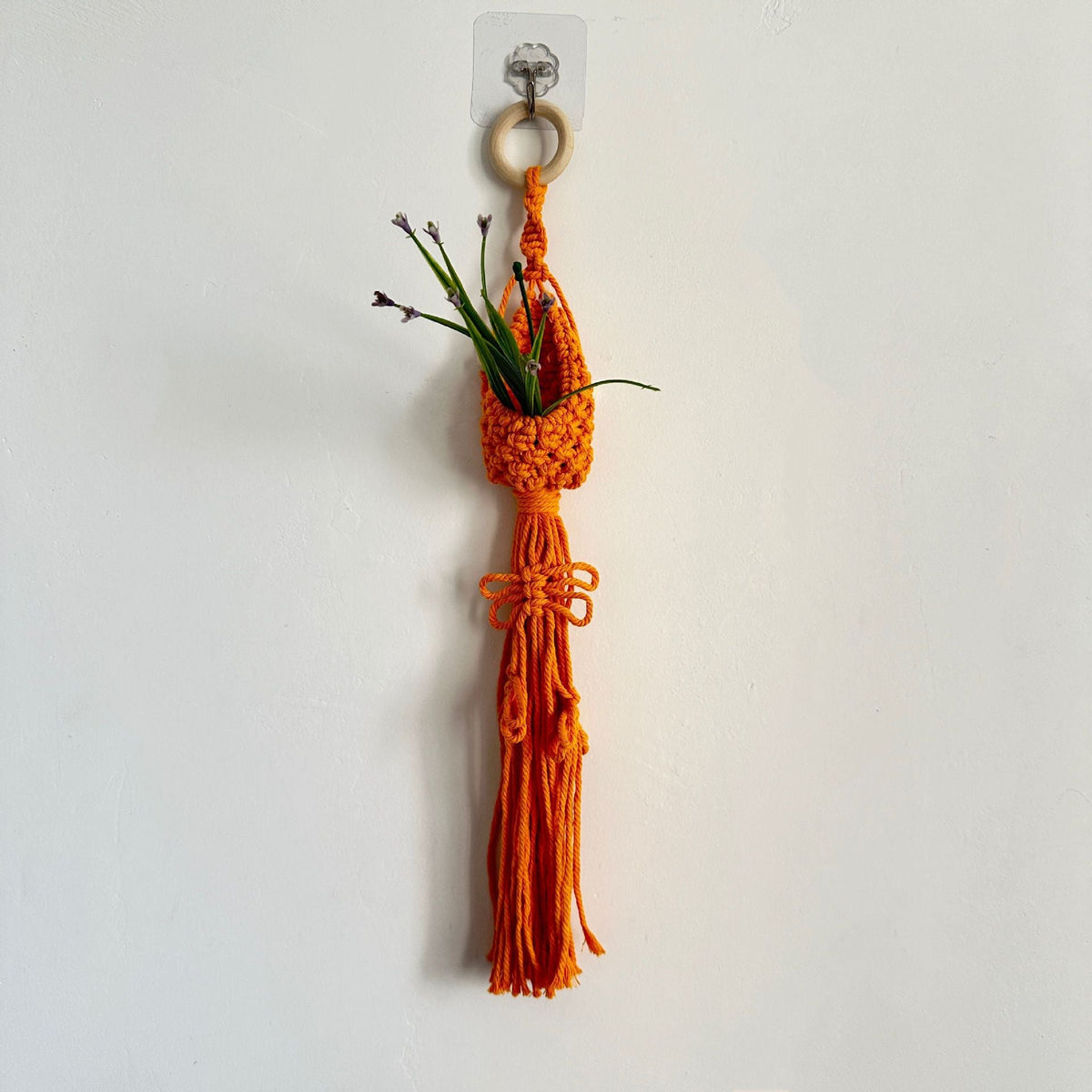 Macrame Plant Hanger with Decorative Tassels | High & Bury