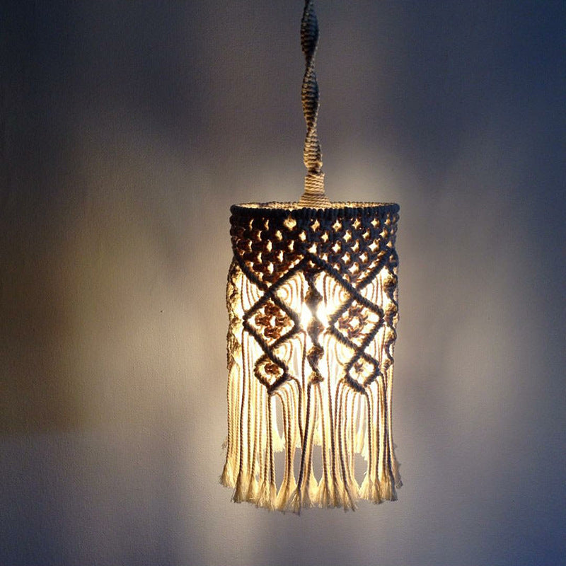 Macrame Plant Hanger with Fringed Design | High & Bury
