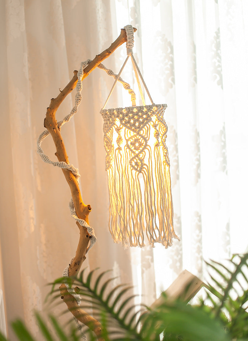 Macrame Plant Hanger with Fringed Design | High & Bury