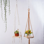 Macrame Plant Hanging Shelf | High & Bury