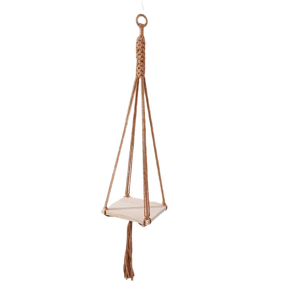 Macrame Plant Hanging Shelf | High & Bury