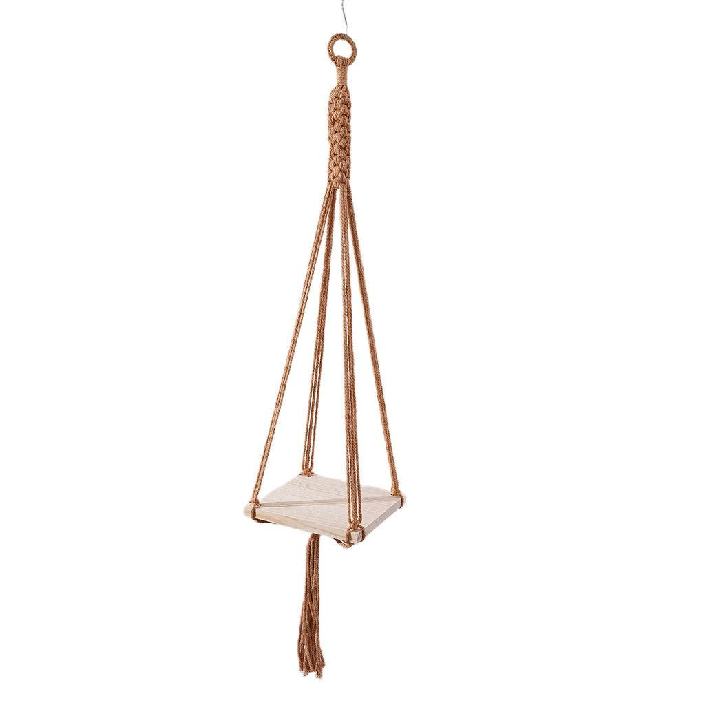 Macrame Plant Hanging Shelf | High & Bury