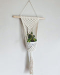 Macrame Plant Holder White | High & Bury