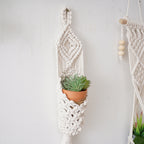 Macrame Plant Holder with Decorative Hanging Design | High & Bury