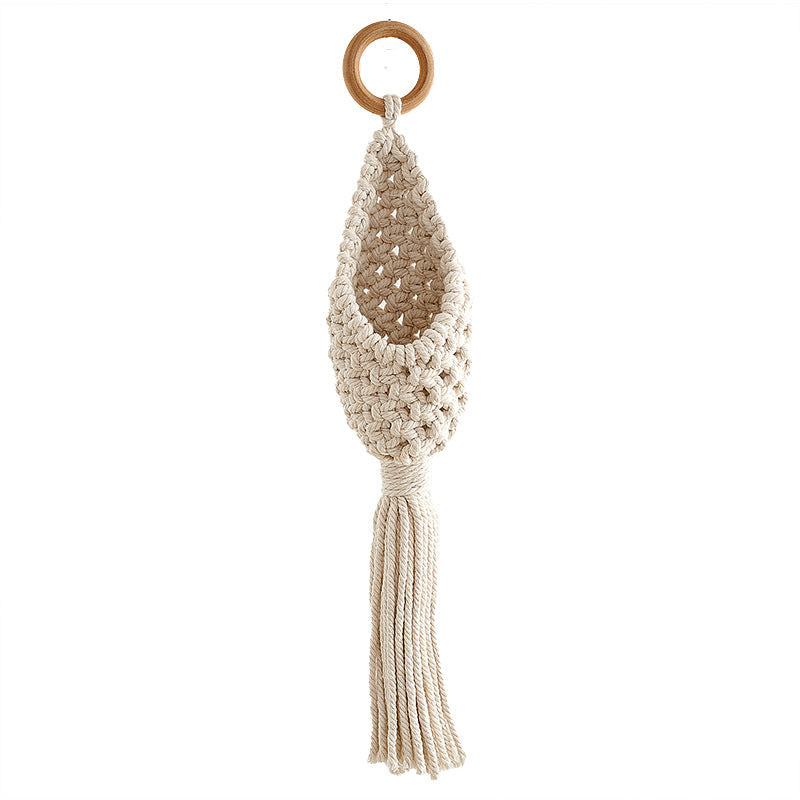 Macrame Plant Holder with Decorative Hanging Design | High & Bury