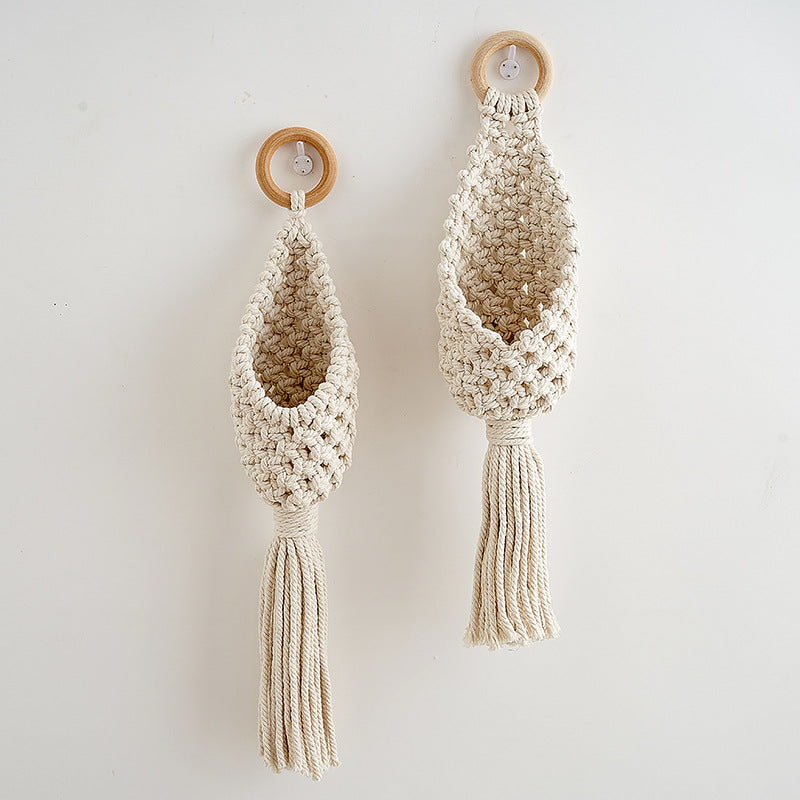 Macrame Plant Holder with Decorative Hanging Design | High & Bury