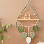 Macrame Plant Shelf with Artistic Leaf Design | High & Bury