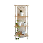 Macrame Plant Shelf with Decorative Hanging Design | High & Bury