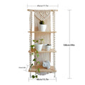 Macrame Plant Shelf with Decorative Hanging Design | High & Bury
