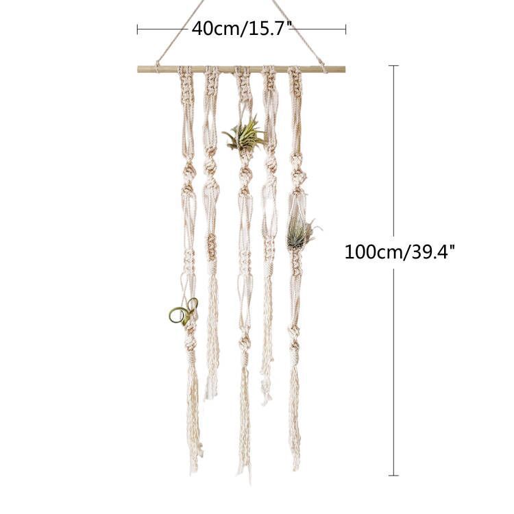 Macrame Plant Wall Hanging Organizer | High & Bury