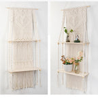 Macrame Shelf Board with Heart Design | High & Bury