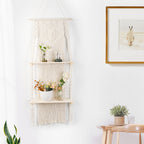 Macrame Shelf Board with Heart Design | High & Bury