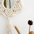 Macrame Star-Shaped Wall Mirror | High & Bury