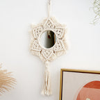 Macrame Star-Shaped Wall Mirror | High & Bury