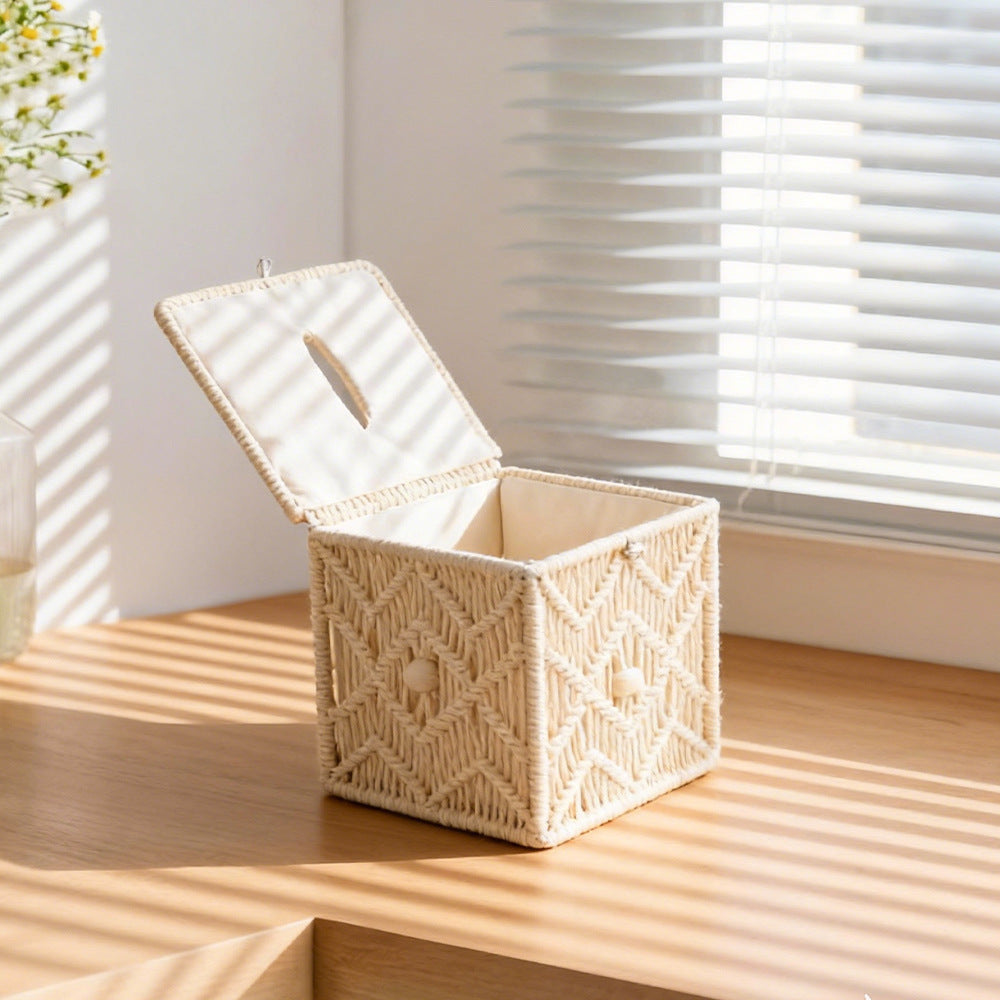 Macrame Storage Box | High & Bury