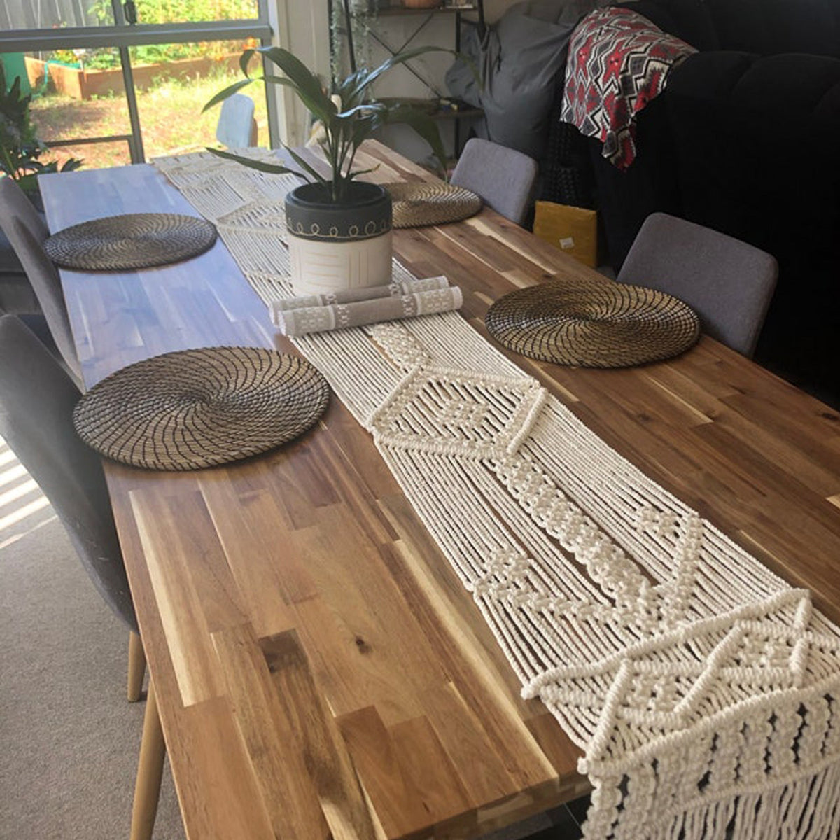 Macrame Table Runner | High & Bury