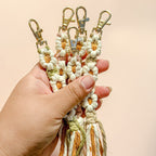 Macrame Tassel Keychain | High & Bury