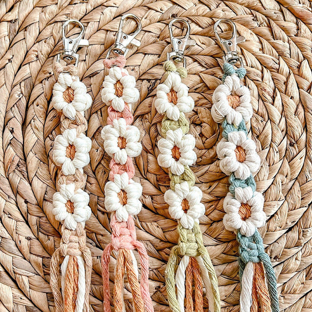 Macrame Tassel Keychain | High & Bury