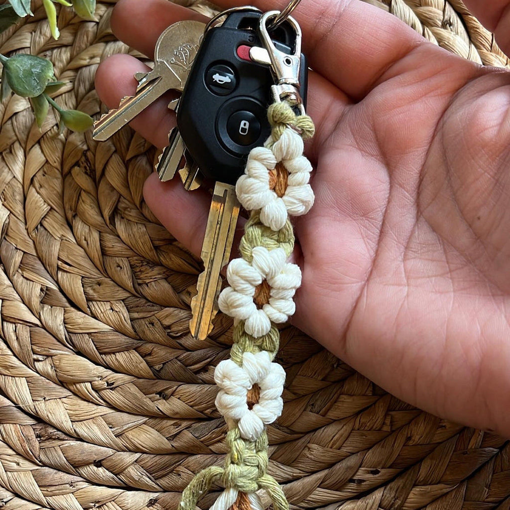 Macrame Tassel Keychain | High & Bury