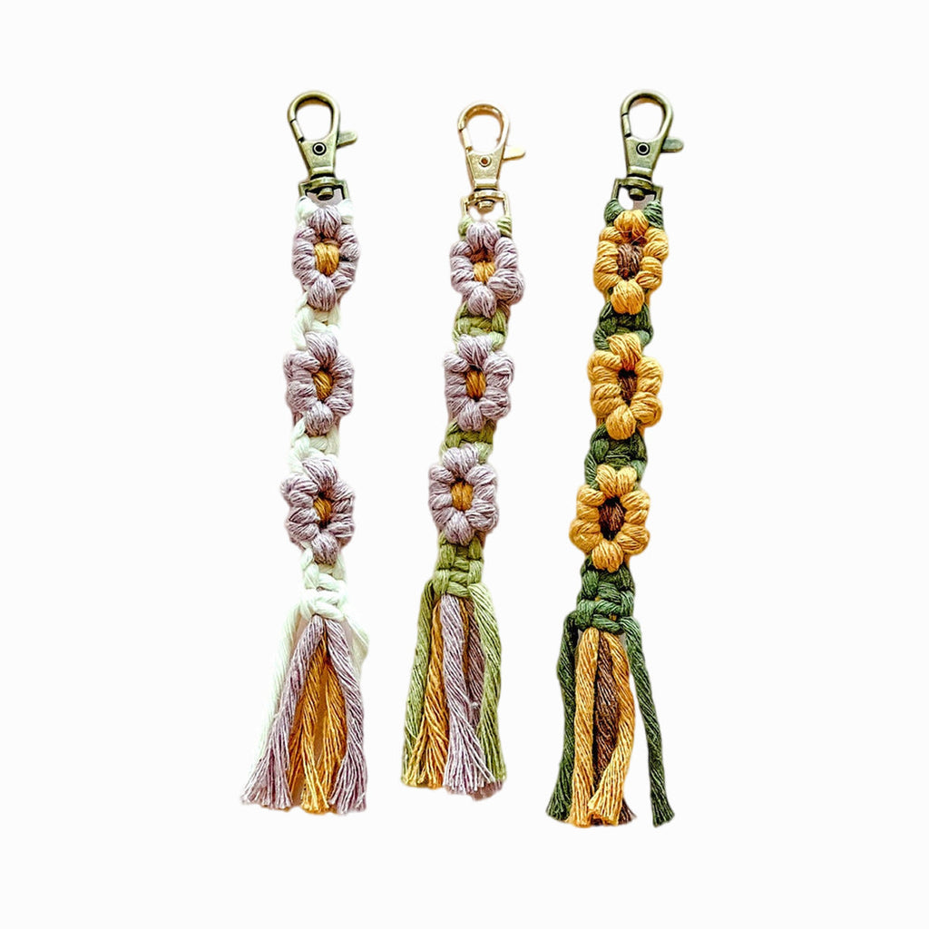 Macrame Tassel Keychain | High & Bury