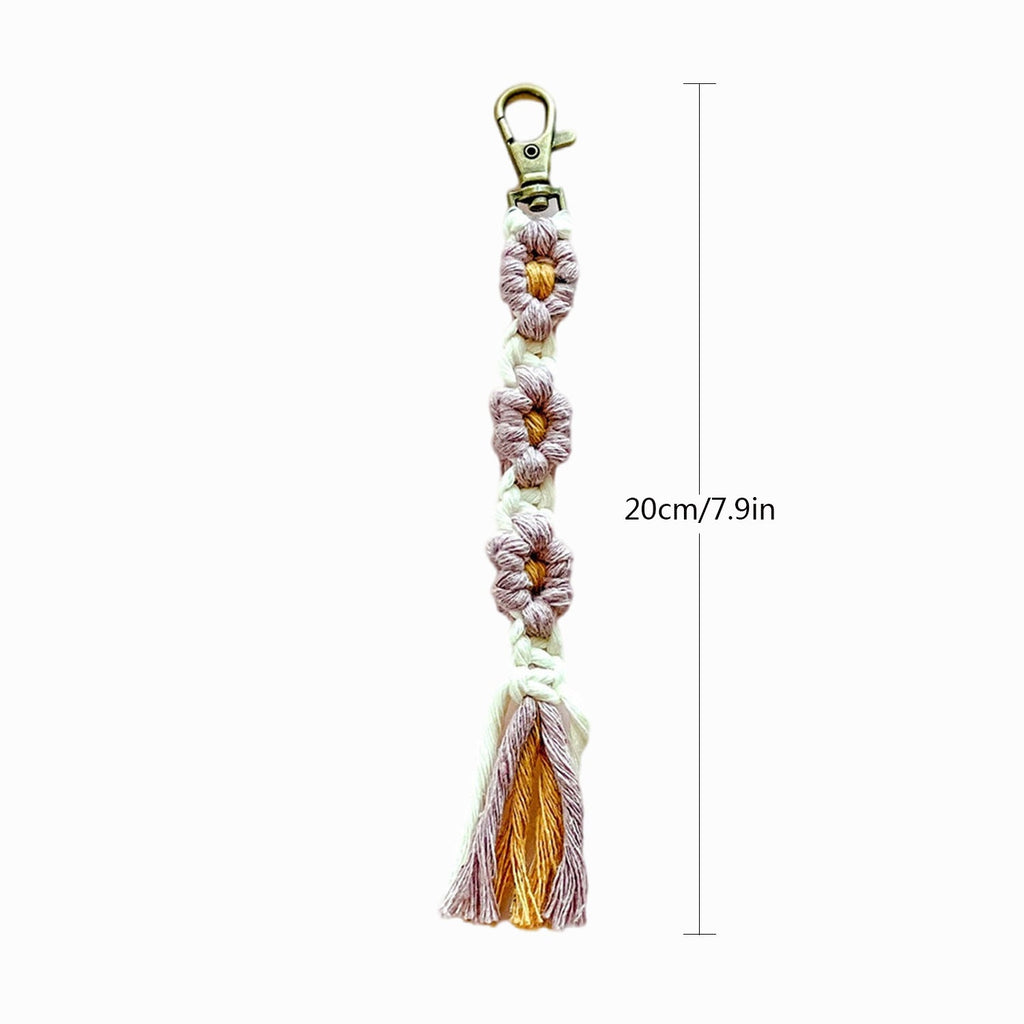 Macrame Tassel Keychain | High & Bury