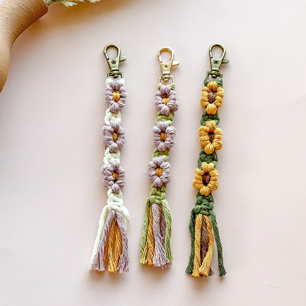 Macrame Tassel Keychain | High & Bury
