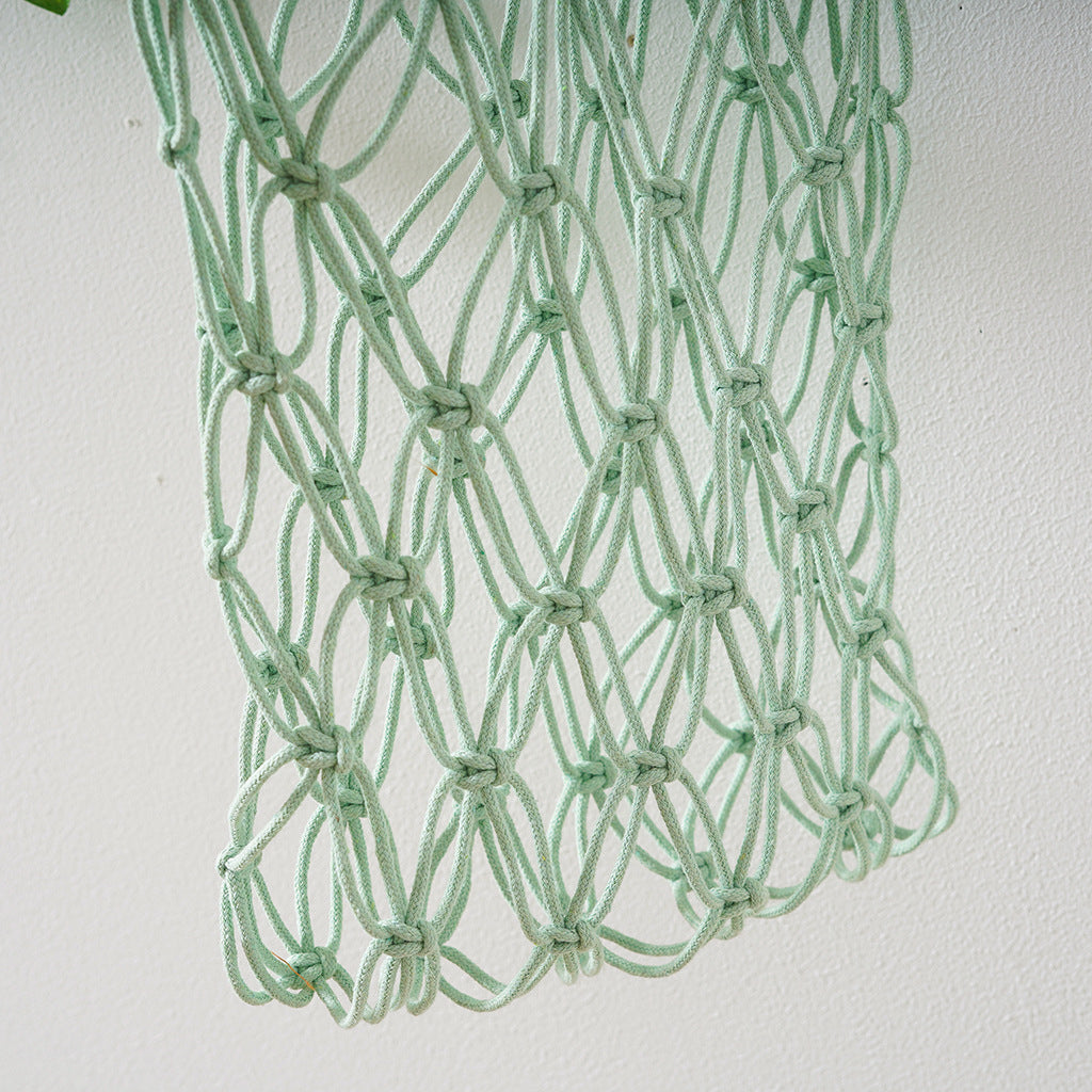 Macrame Tote Bag Green | High & Bury